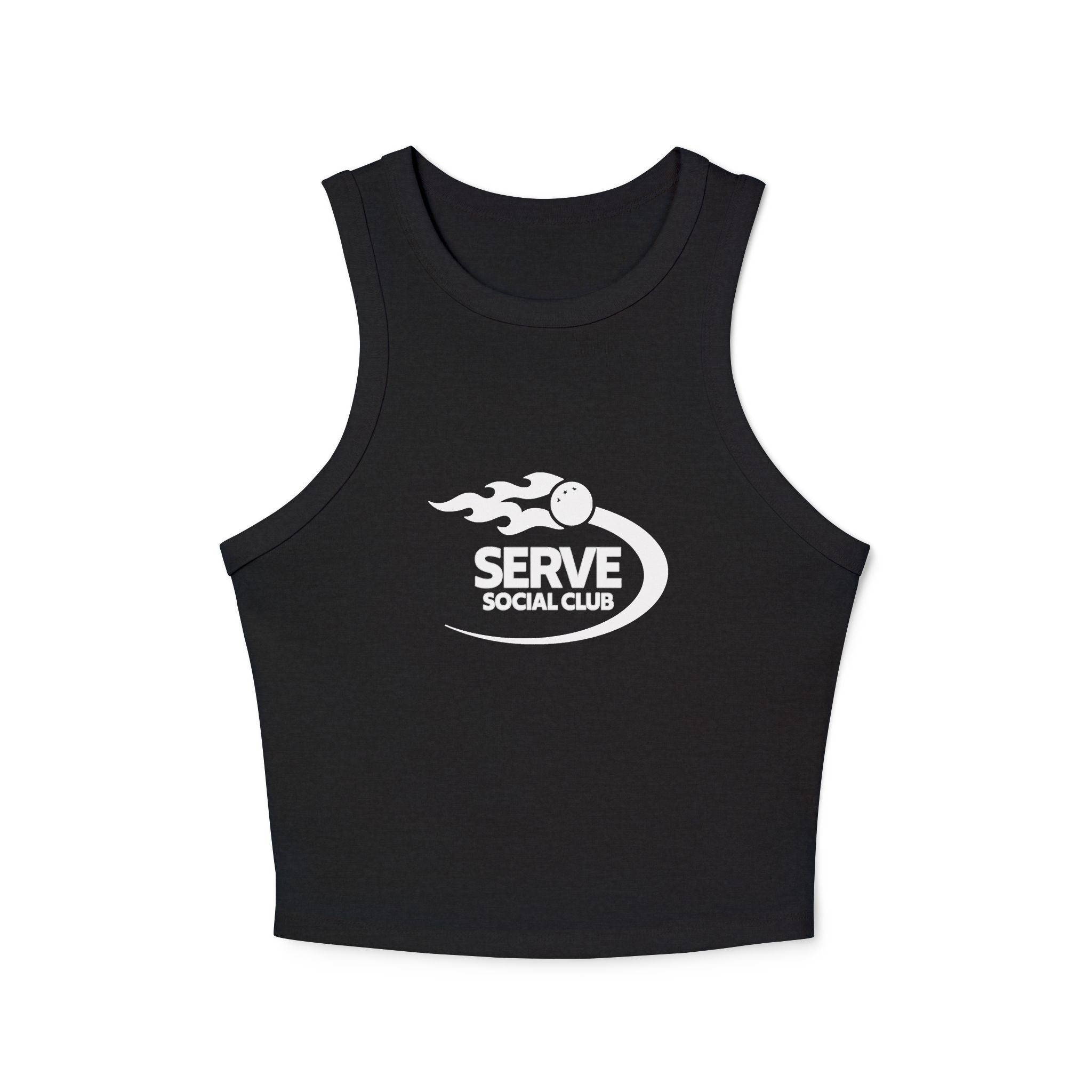 Serve Social Micro Rib Racer (Black)