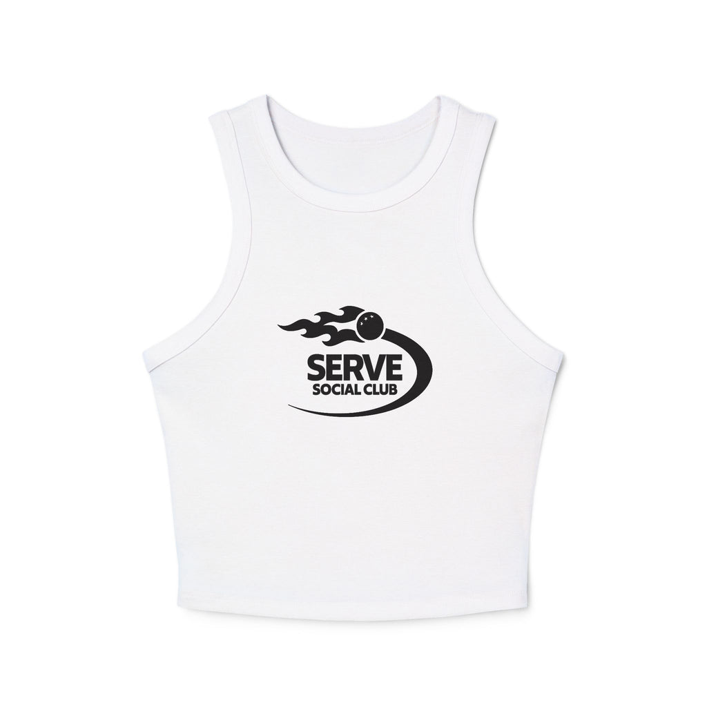 Serve Social Micro Rib Racer (White)