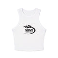 Serve Social Micro Rib Racer (White)