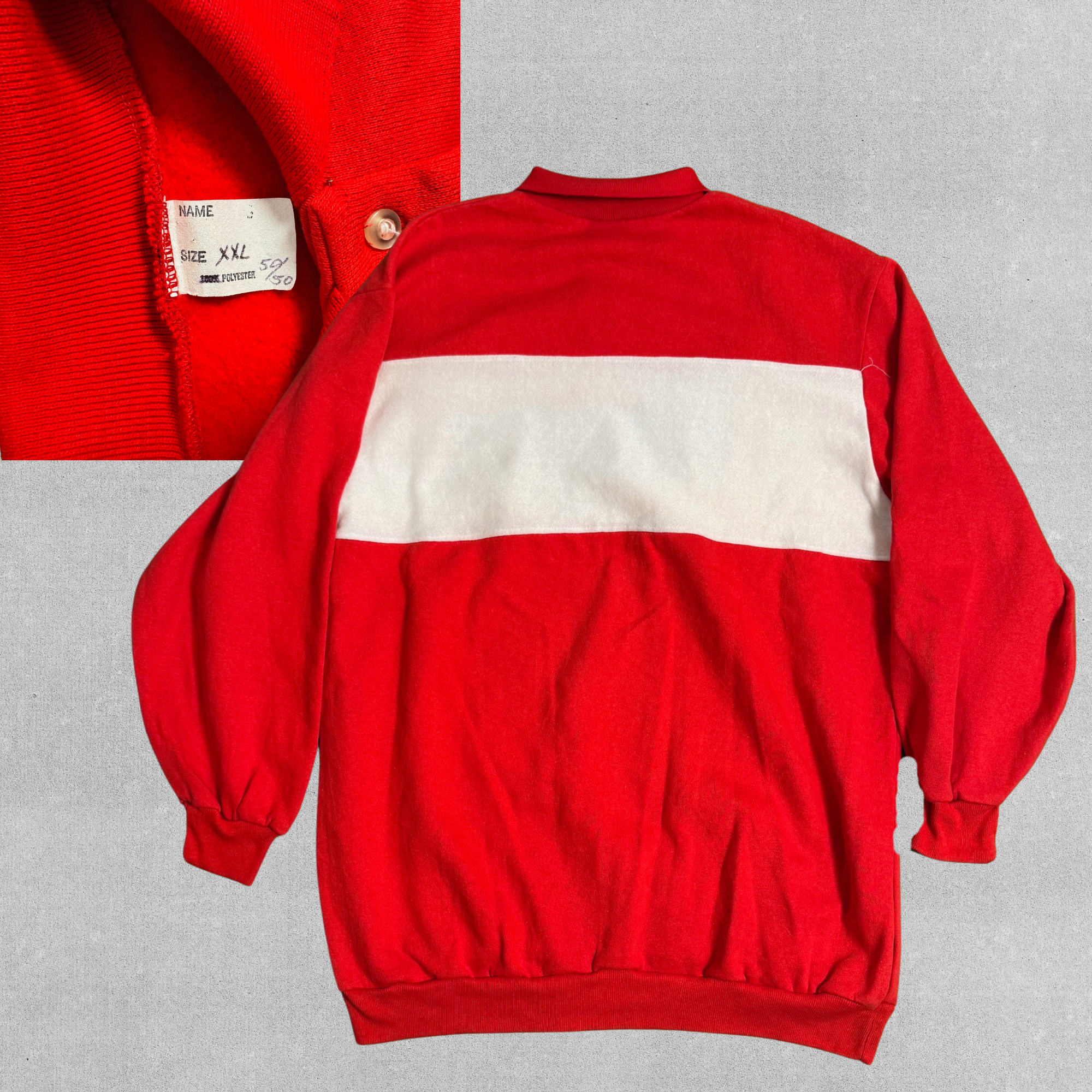 90s Lady Patriots Basketball Polo-Style Sweatshirt | XXL