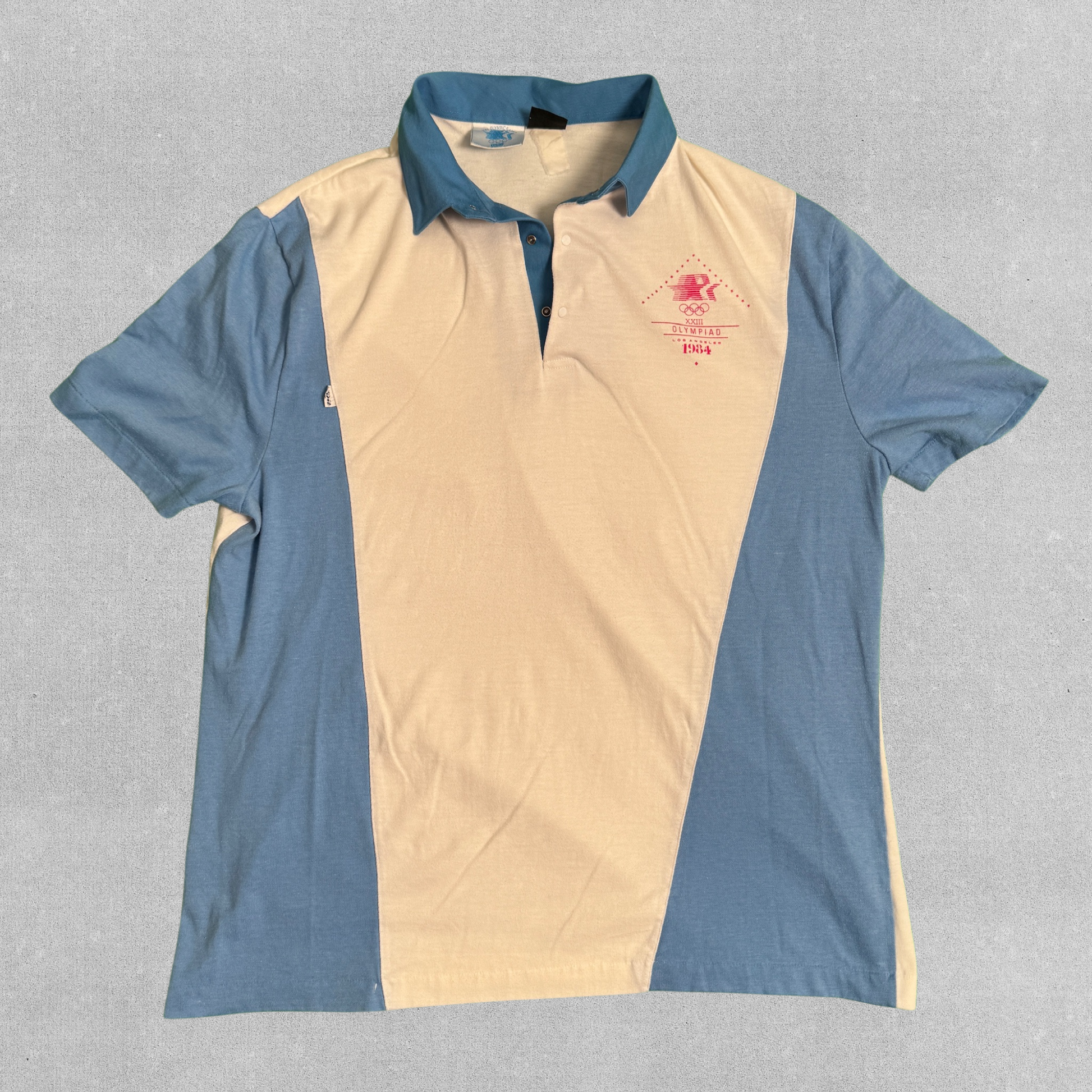 Vintage 1984 Levi's Olympic Games Polo Shirt - LA Olympics Staff Uniform | XL