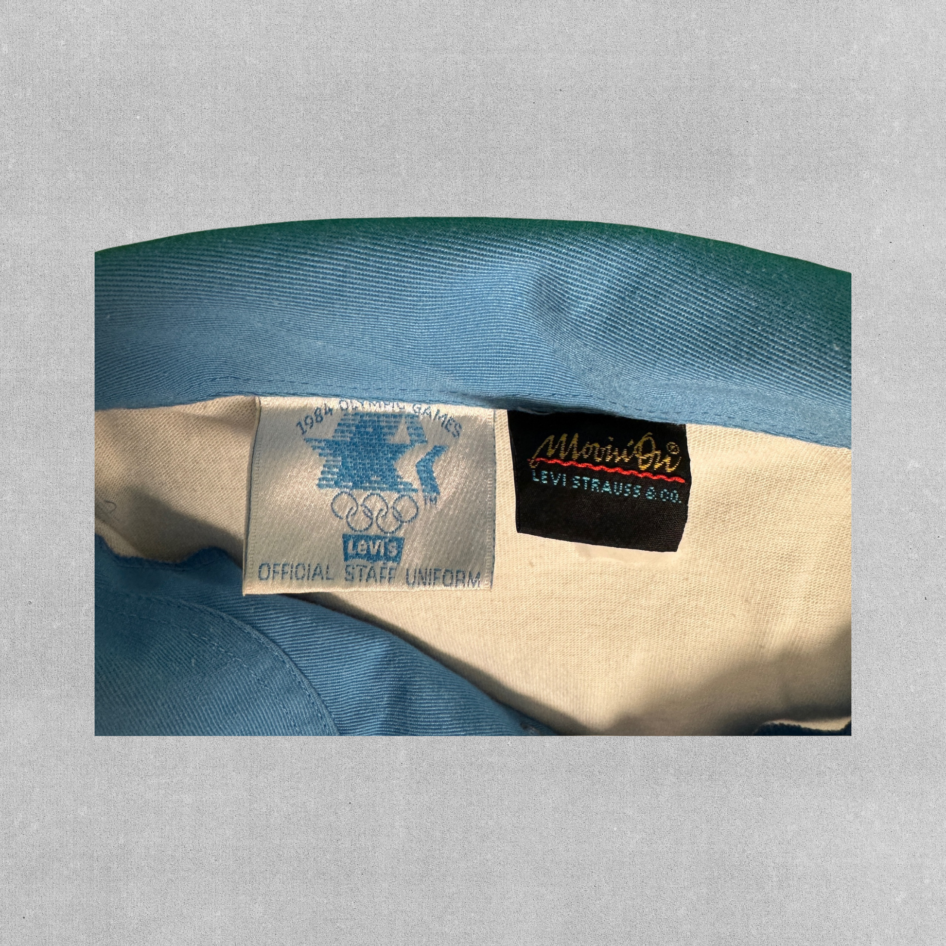 Vintage 1984 Levi's Olympic Games Polo Shirt - LA Olympics Staff Uniform | XL