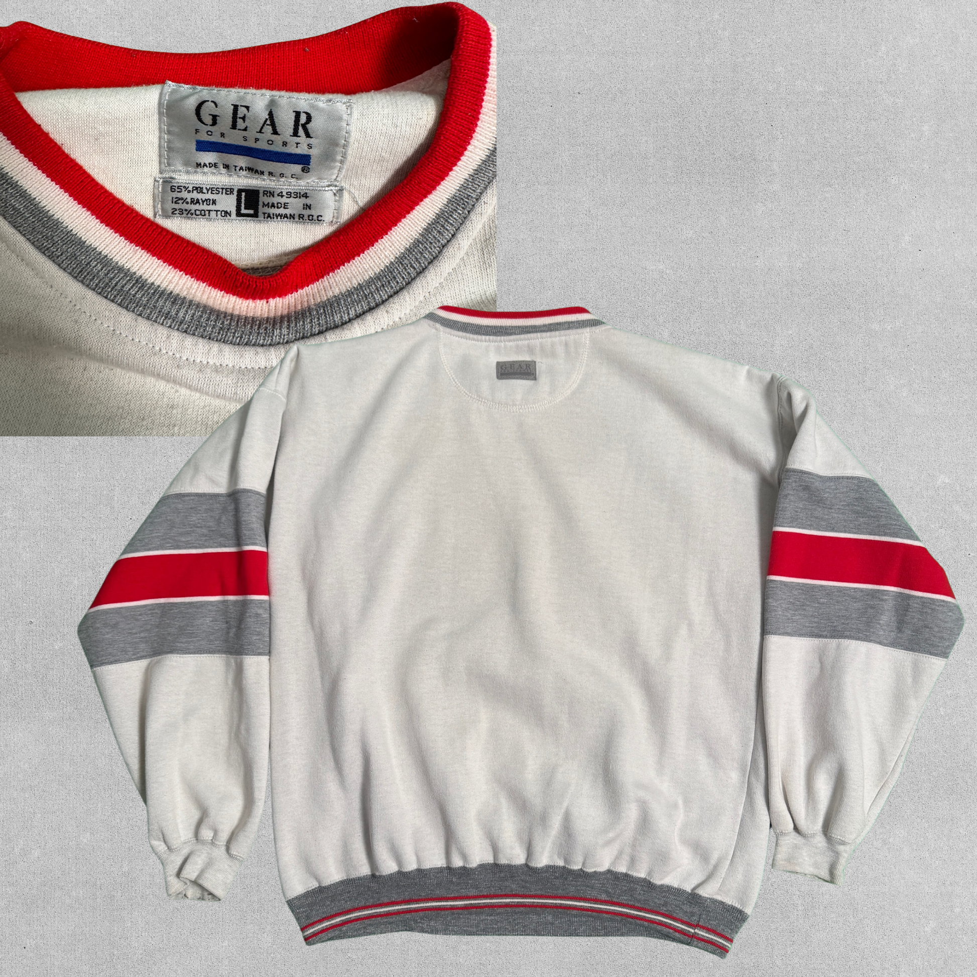 Vintage Stockton State College Sweatshirt - Late 1980s/Early 1990s | L