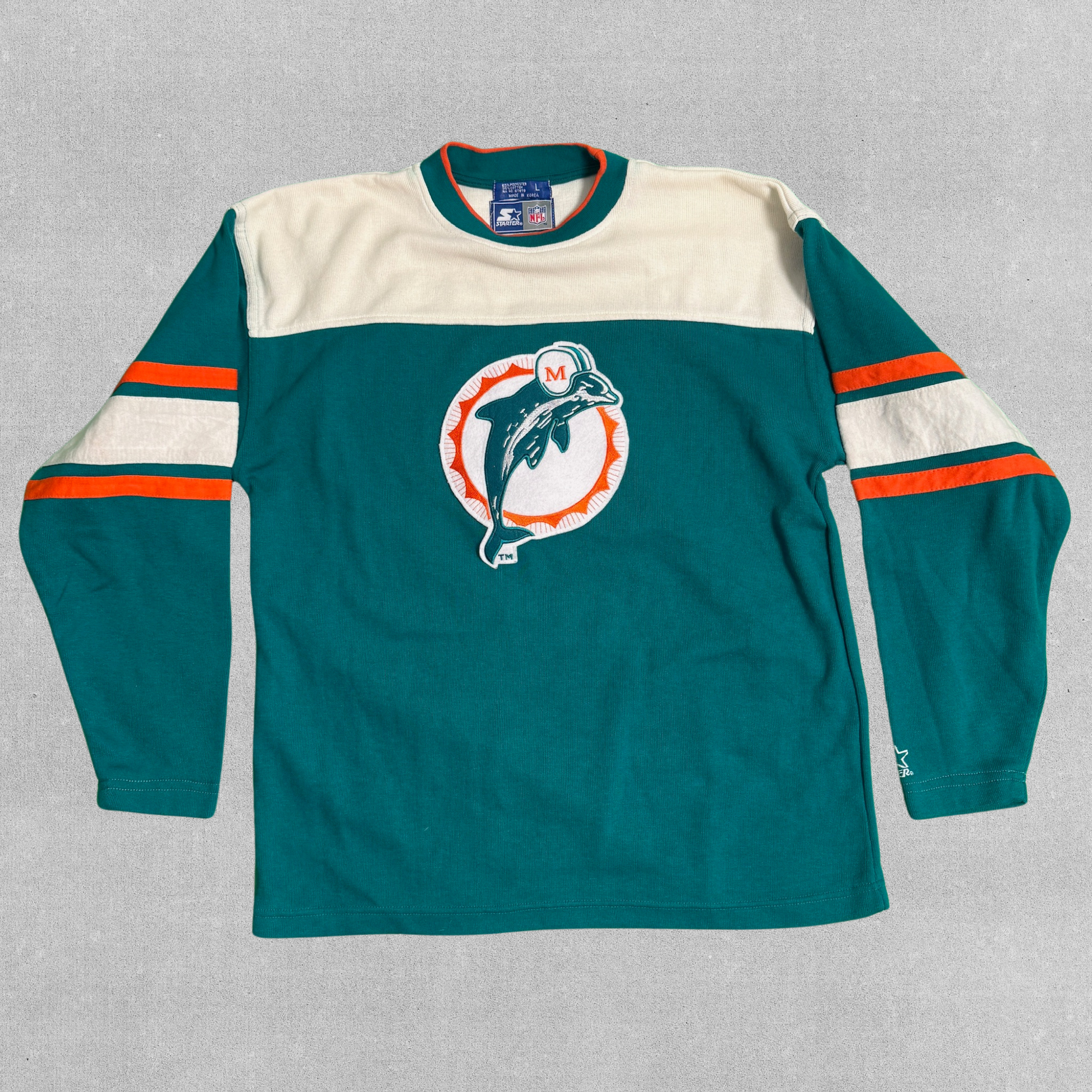 Vintage Starter Miami Dolphins NFL Sweatshirt | L