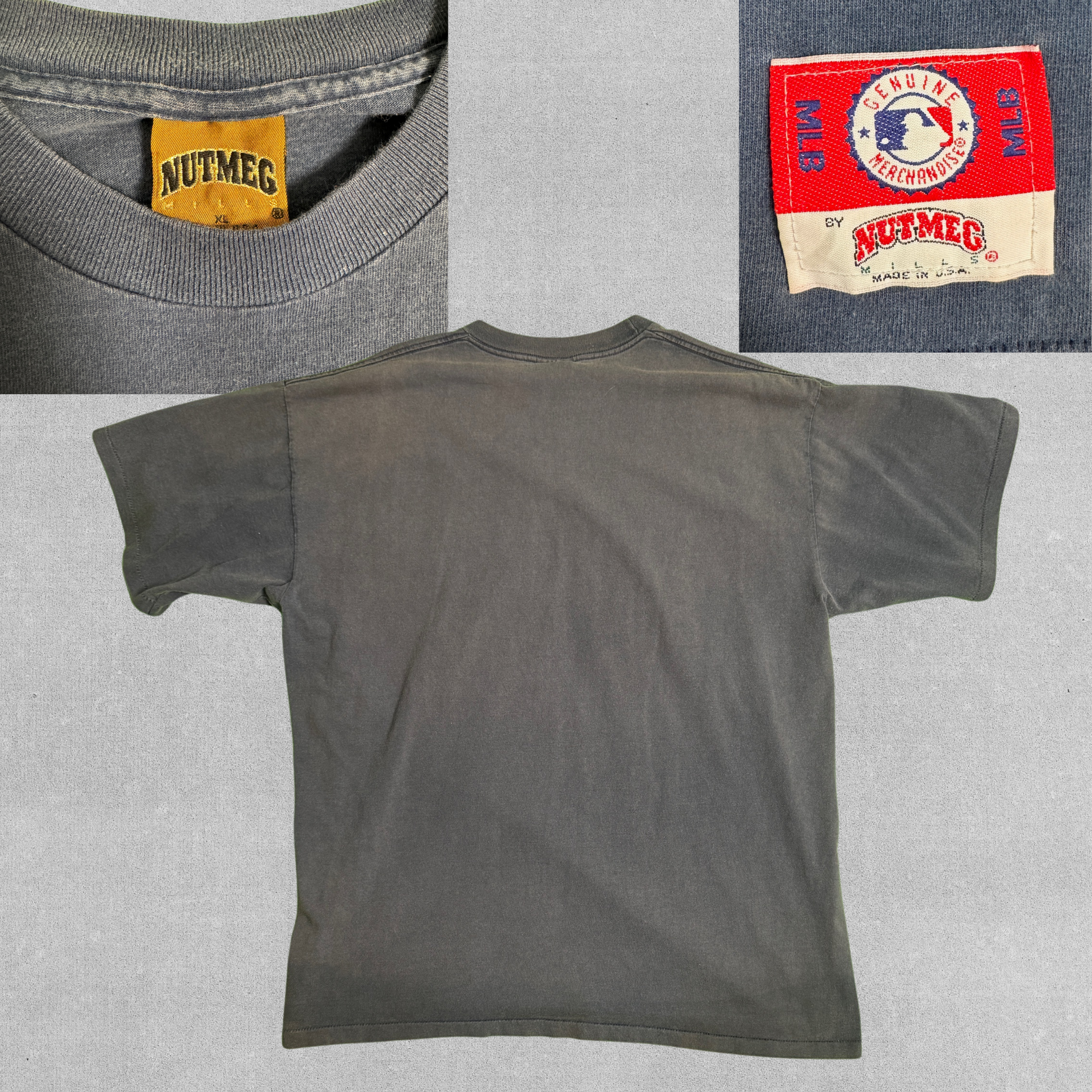 Vintage Nutmeg Mills Atlanta Braves T-Shirt - Made in USA | XL