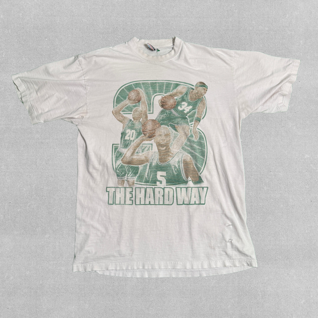 Vintage Boston Celtics "The Hard Way" Shirt with Garnett & Paul Pierce by Pro Sports | XL