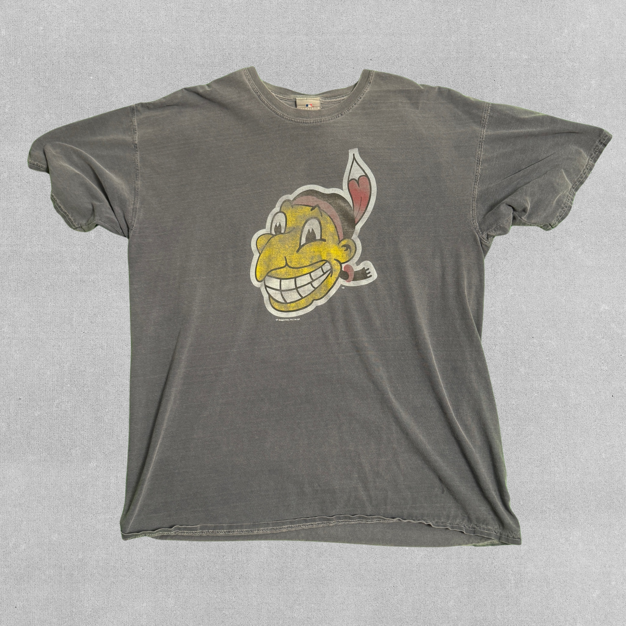 MLB Genuine Merchandise Cleveland Indians 1947 Chief Wahoo Banned Logo Tee | XL