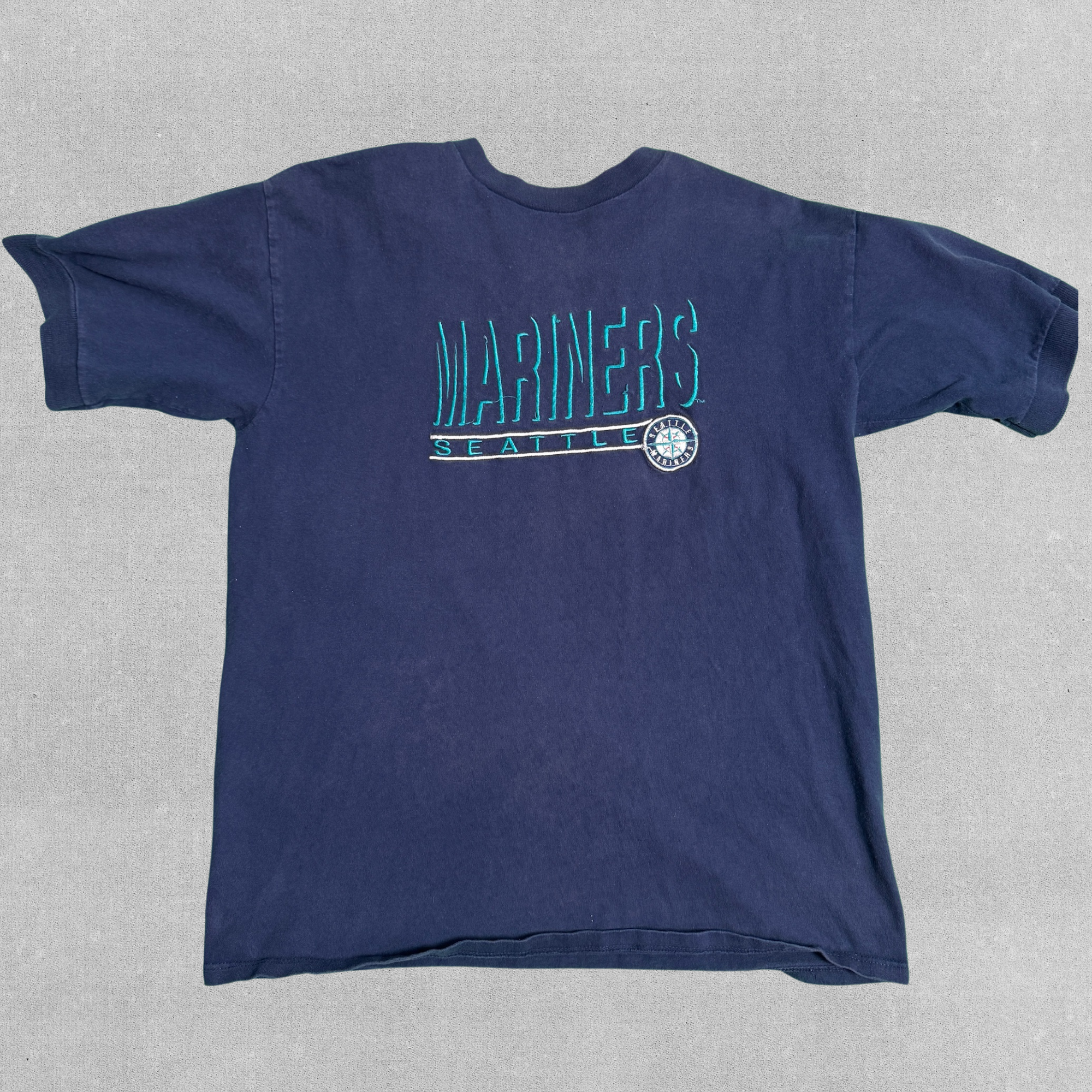 Legends Athletics Seattle Mariners Vintage Tee with Embroidered Logo | L