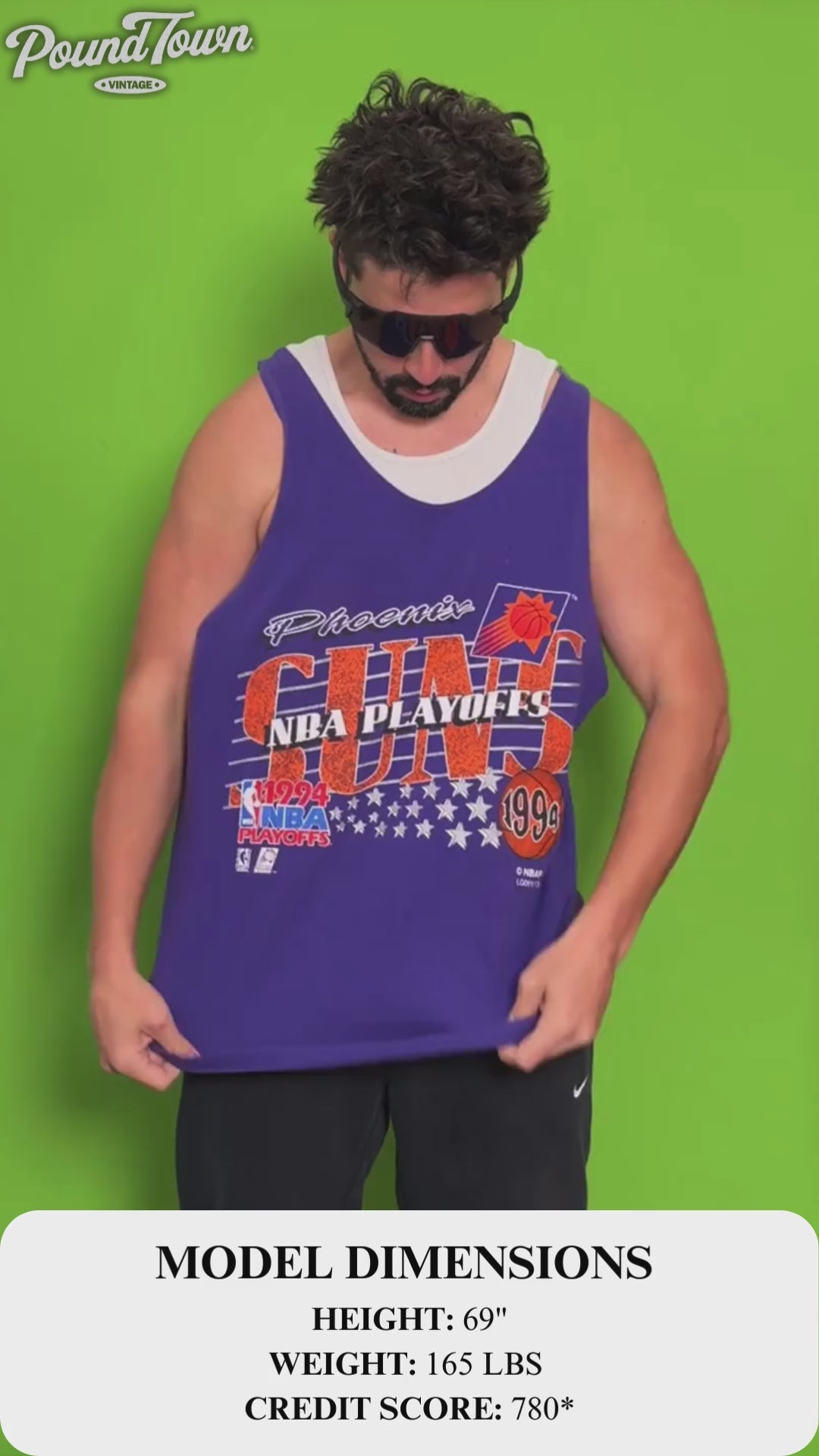 Phoenix Suns 1994 NBA Playoffs Men's Tank Top by Hanes Heavyweight | XL