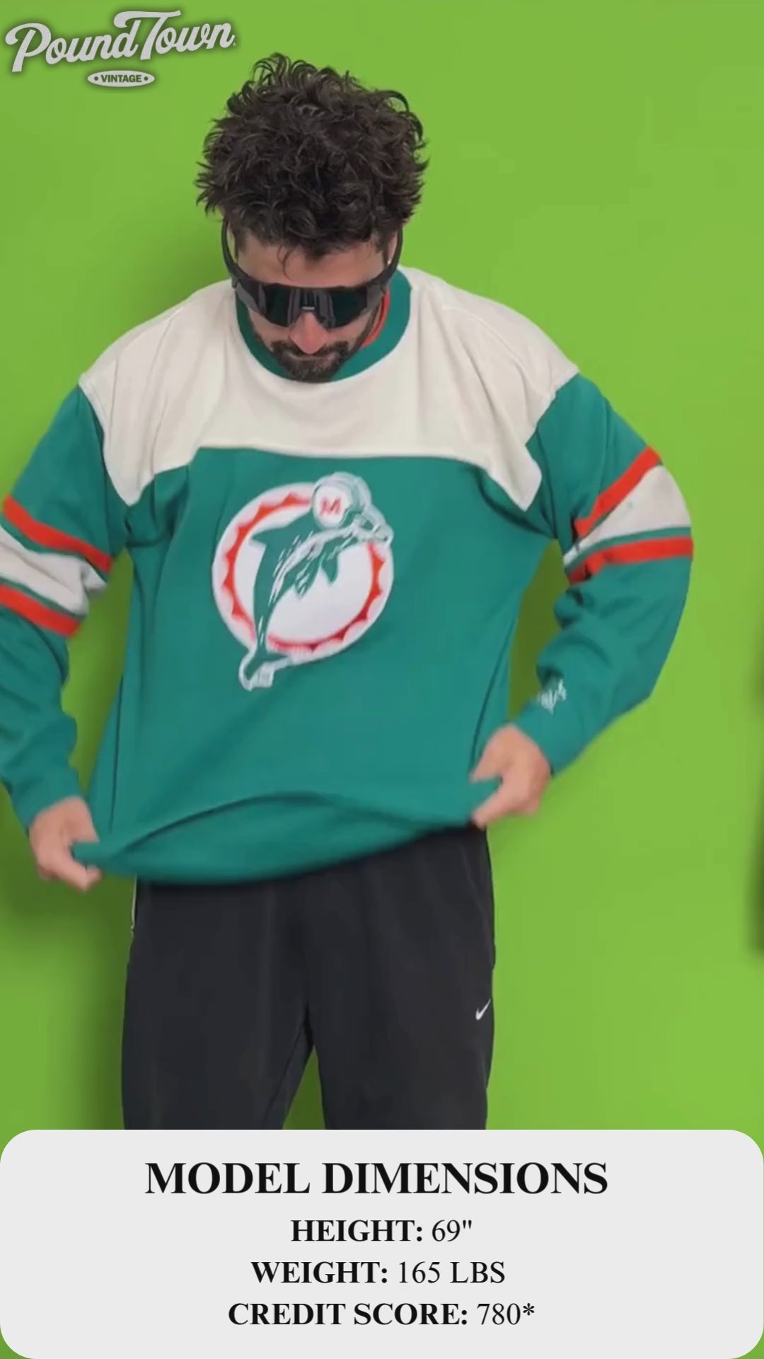 Vintage Starter Miami Dolphins NFL Sweatshirt | L