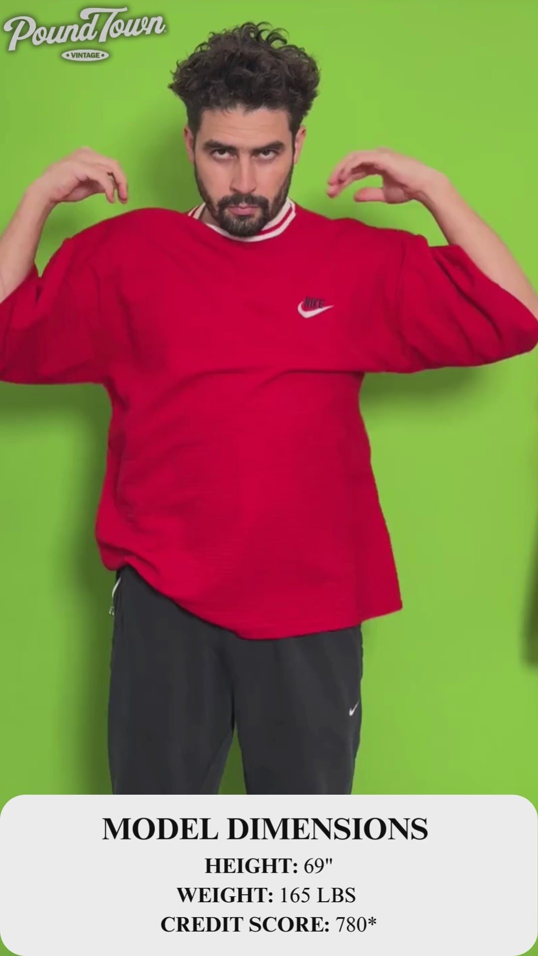 Vintage Nike Red Waffle Tee with Embroidered Swoosh | L