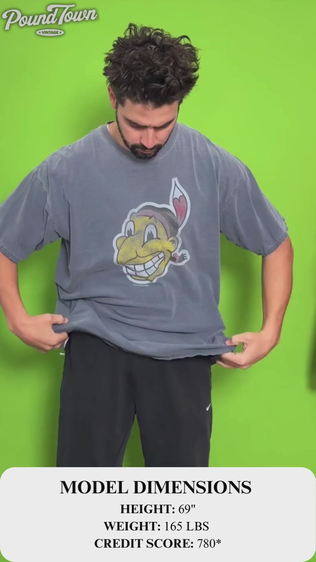 MLB Genuine Merchandise Cleveland Indians 1947 Chief Wahoo Banned Logo Tee | XL